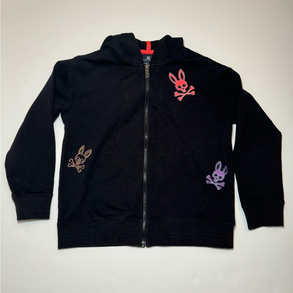 Physco bunny kids zip up hoodie size M